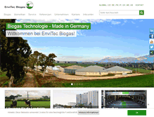 Tablet Screenshot of envitec-biogas.de